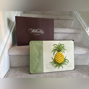 Williamsburg “Pineapple Welcome” Cork back Placemats